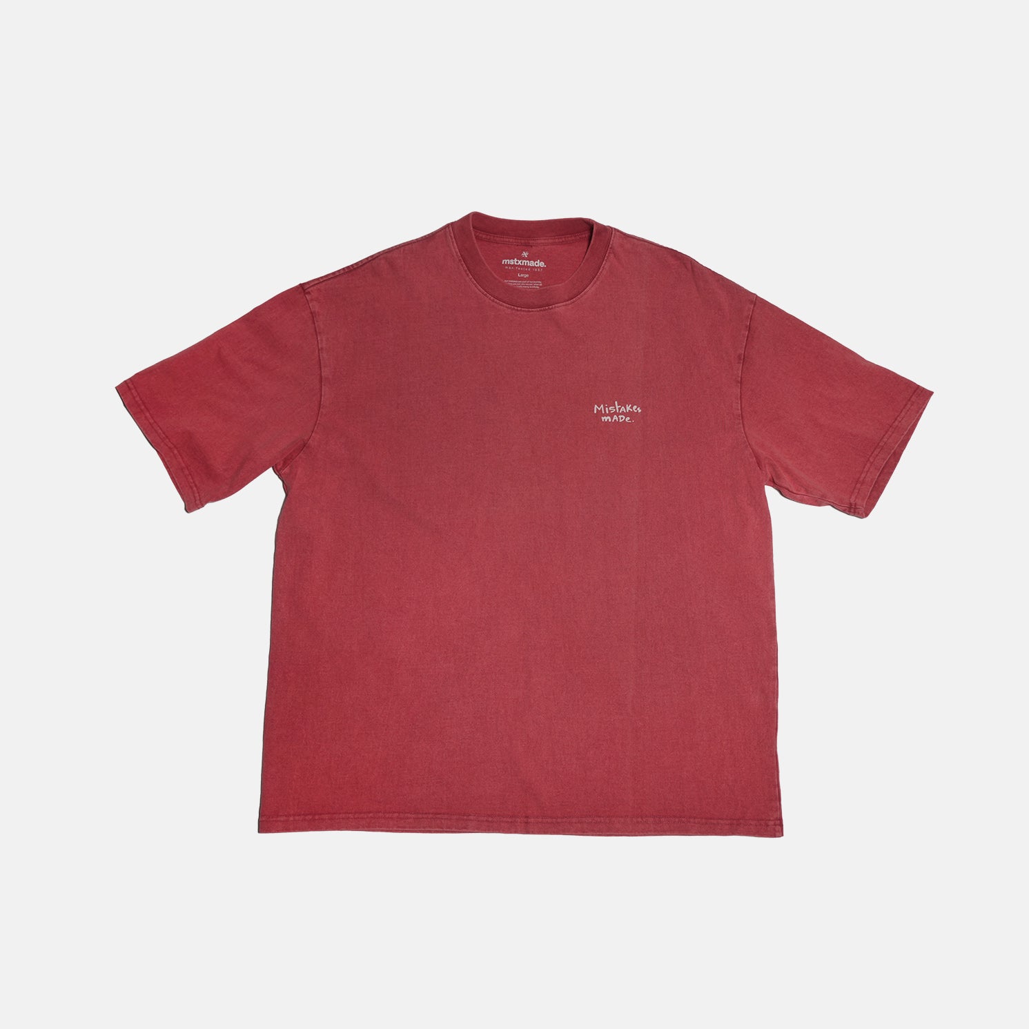 oversized red T-shirt