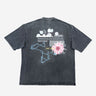 Oversized Vintage T-shirt 'Malcolm X', Mistakes Made, gray, arabic, acid-washed t-shirt