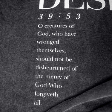 Gray acid washed do not despair oversized t-shirt, Mistakes Made